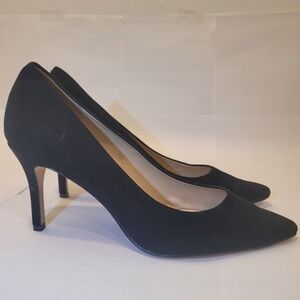 ALDO Women's Black Suede Pointed Toe Stiletto Heels Pumps Size 7.5 Flex Comfort